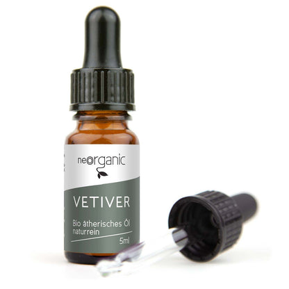 Bio Vetiveröl (Vetiveria Zizanioides) - naturreines ätherisches Öl mit Pipette